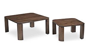 Bailey Nesting Coffee Table Deep Brown by Moe's Home Collection