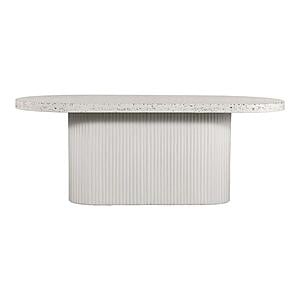 Lyon Outdoor Dining Table White Terrazzo by Moe's Home Collection