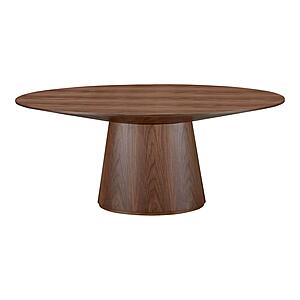 Otago Oval Dining Table - Walnut Brown by Moe's Home Collection