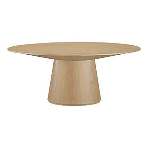 Otago Oval Dining Table Natural Oak by Moe's Home Collection