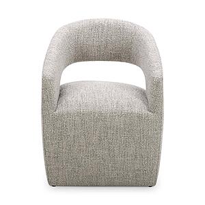 Barrow Rolling Dining Chair Grey Storm by Moe's Home Collection