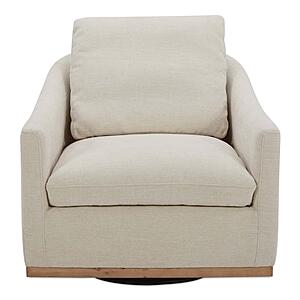 Linden Swivel Chair Soft Beige by Moe's Home Collection