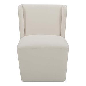 Cormac Rolling Dining Chair Cream by Moe's Home Collection