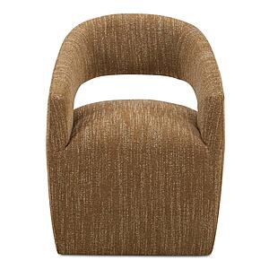 Barrow Rolling Dining Chair Amber Glow by Moe's Home Collection