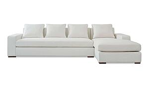 Thomas Right Sectional Ivory by Moe's Home Collection