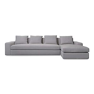 Thomas Right Sectional Grey by Moe's Home Collection