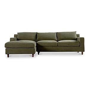 Hutton Left Sectional Olive by Moe's Home Collection