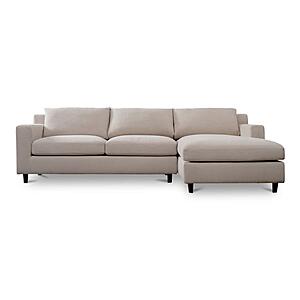 Hutton Right Sectional Beige by Moe's Home Collection