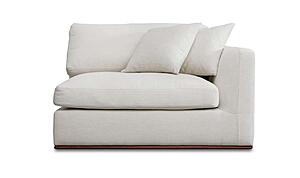Rue Right Arm Facing Chair Off White by Moe's Home Collection