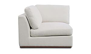 Rue Corner Chair Off White by Moe's Home Collection