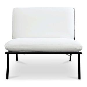 Salma Outdoor Accent Chair White by Moe's Home Collection
