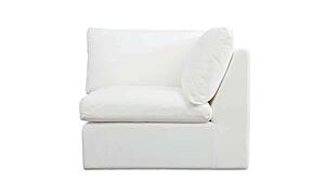 Miles Outdoor Corner Chair White by Moe's Home Collection