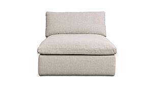 Miles Outdoor Chaise Speckled Light Grey by Moe's Home Collection