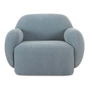 Hazel Lounge Chair Light Blue by Moe's Home Collection