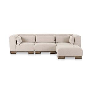 June Lounge Modular Sectional Oatmeal by Moe's Home Collection