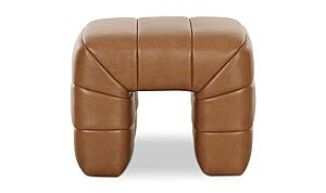 Verity Stool Tan Leather by Moe's Home Collection