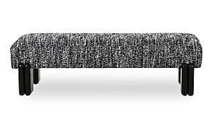 Priya Bench Black by Moe's Home Collection