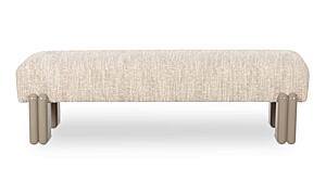 Priya Bench Off White by Moe's Home Collection