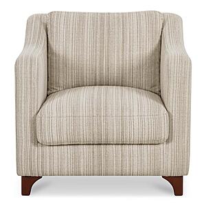 Hewitt Accent Chair Beige Stripe by Moe's Home Collection