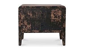 Iris Nightstand Distressed Black by Moe's Home Collection