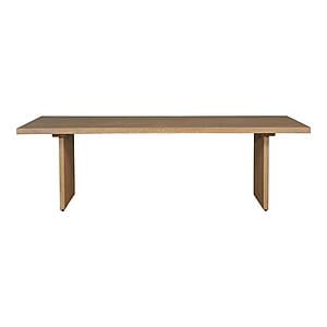Koshi Dining Table Sand blasted Amber Oak by Moe's Home Collection