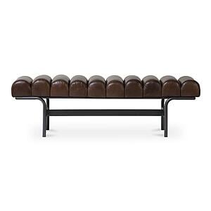 Harrison Bench - Dark Brown by Moe's Home Collection