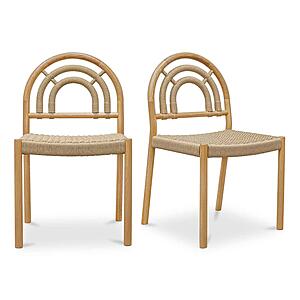 Avery Dining Chair Natural - Set of 2 by Moe's Home Collection