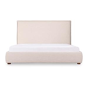 Luzon Queen Bed w/Tall Headboard - Wheat by Moe's Home Collection