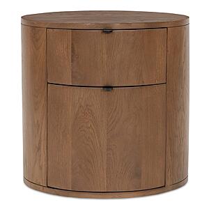 Theo Two Drawer Nightstand Brown by Moe's Home Collection