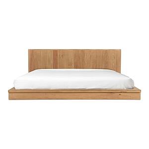 Plank King Bed - Natural Oak by Moe's Home Collection