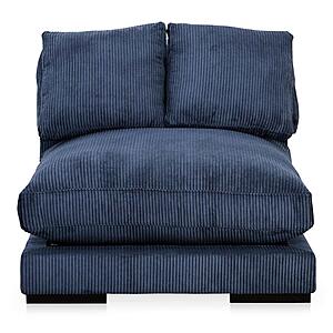 Plunge Slipper Chair Navy by Moe's Home Collection