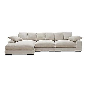 Plunge Large Sectional Cappuccino by Moe's Home Collection