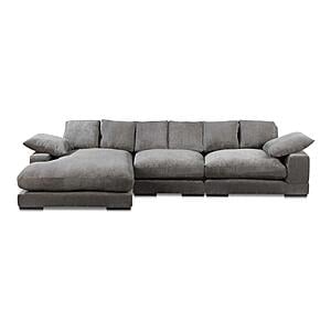 Plunge Large Sectional Charcoal by Moe's Home Collection