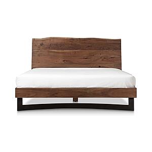 Bent Queen Size Bed Brown by Moe's Home Collection