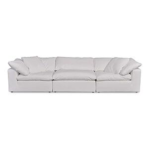 Clay Modular Sofa Cream Cream White by Moe's Home Collection