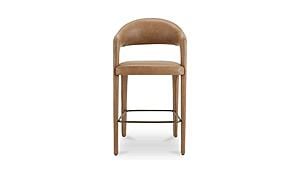 Martens Bar Stool Brown Leather by Moe's Home Collection