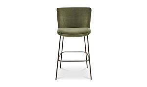 Early Bar Stool Faux Green Mohair by Moe's Home Collection