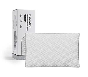 Essential Shredded Foam Pillow by Mlily
