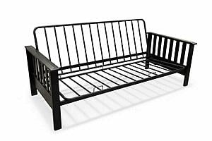 Futon Frame - Madison Black Finish by Prestige