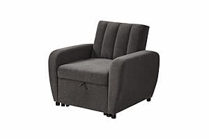 Clara Pull-Out Chair Bed Gray by Prestige Furnishings