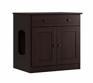Ziva 2-Door Cat Litter Box Enclosure by Palace Imports