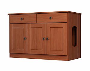 Ziva 3-Door Cat Litter Box Enclosure by Palace Imports