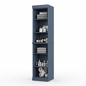 16.5" x 71.5" Tall Bathroom Cabinet, Adjustable Shelves w/No Doors by Palace Imports