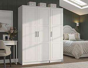 Urban 3-Door Wardrobe Armoire w/Raised Panel by Palace Imports