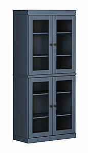 32" x 71.5" Pantry Cabinet w/4 Glass Doors by Palace Imports