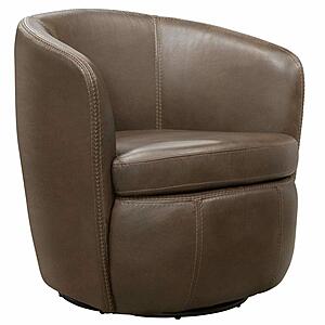 Barolo - Vintage Brown Swivel Club Chair by Parker House Furniture