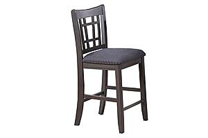 F1731 Wood Dining High Chair Gray by Poundex
