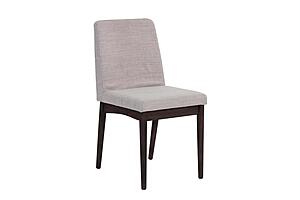 F1805 Wood Upholstered Dining Chair Walnut by Poundex