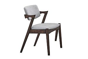 F1840 Wood Dining Chair Walnut by Poundex