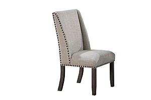 F1919 Wood Upholstered Dining Chair Oak by Poundex